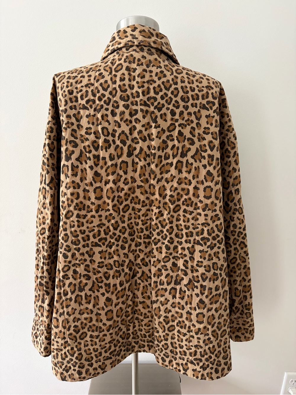 Pistola Cecile Quilted Feline Leopard Print Jacket L Boho Chic Fall Fashion - Picture 8 of 13